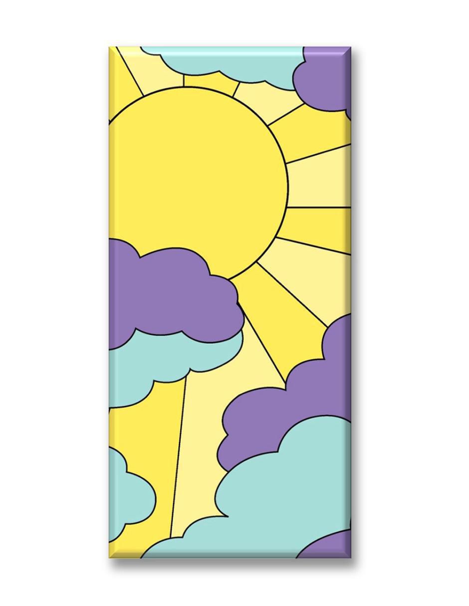 Cuadro decorativo Industria Grafica Ciento 23 Sol y nubes