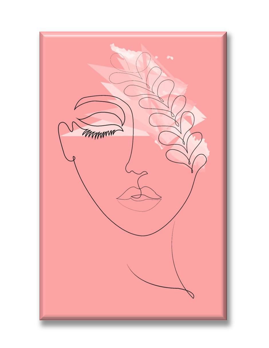 Cuadro decorativo Industria Grafica Ciento 23 Mujer con flores