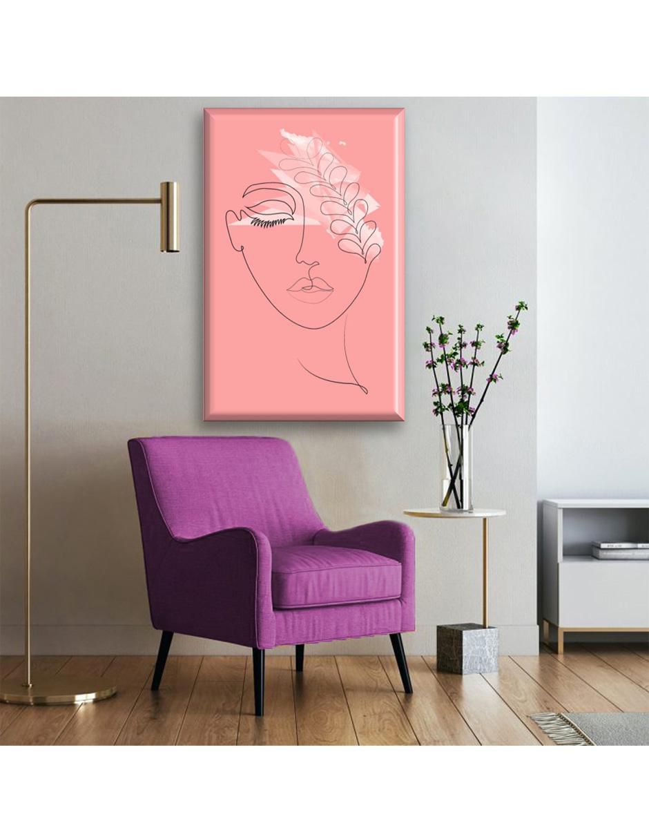 Cuadro decorativo Industria Grafica Ciento 23 Mujer con flores