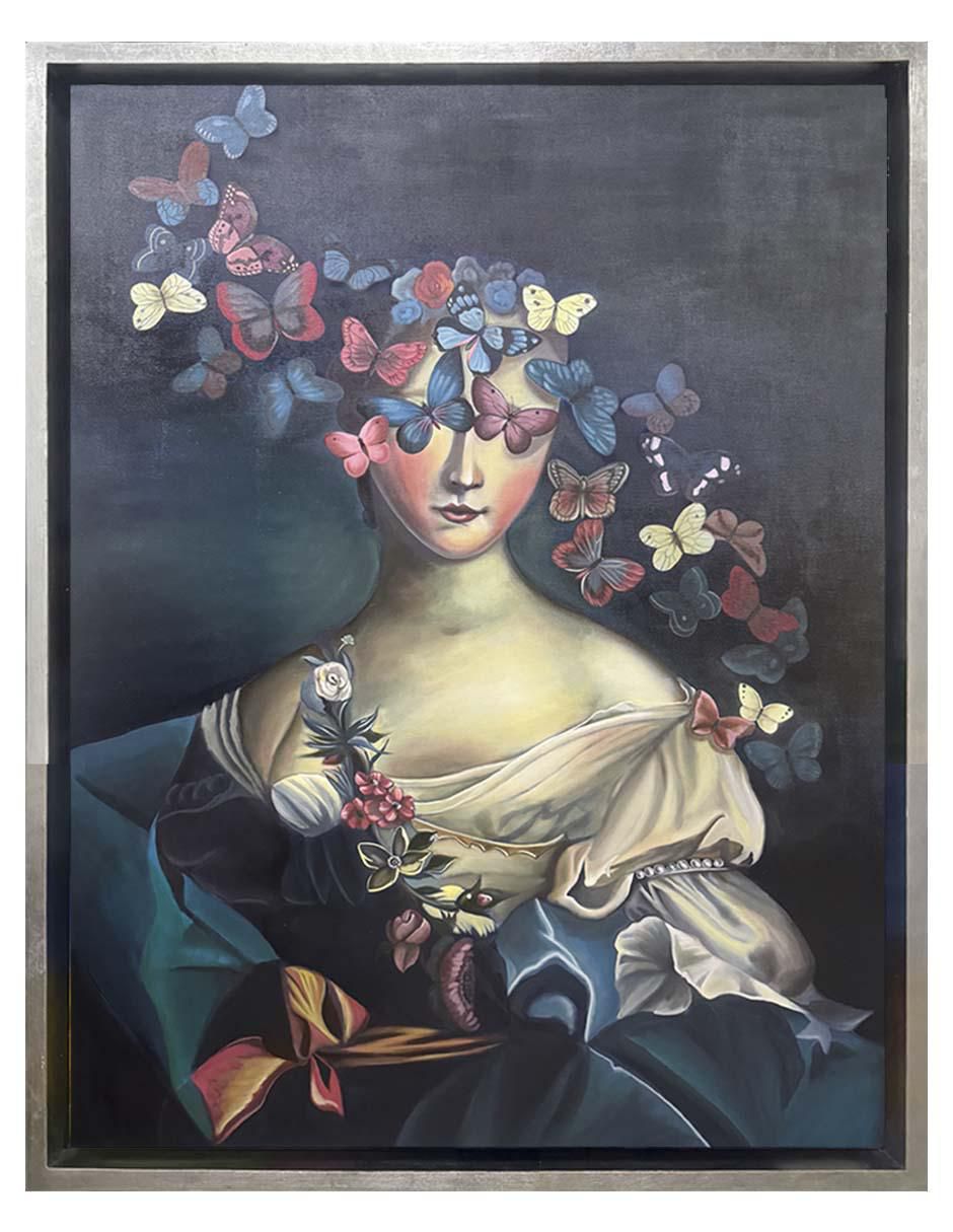 Pintura Mariposas Y Misterio técnica óleo Mariposas
