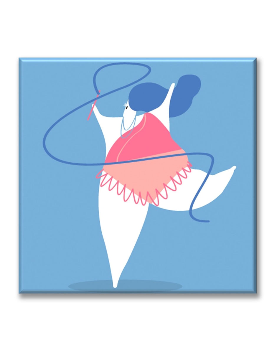 Cuadro decorativo Industria Grafica Ciento 23 Gimnasta ilustración