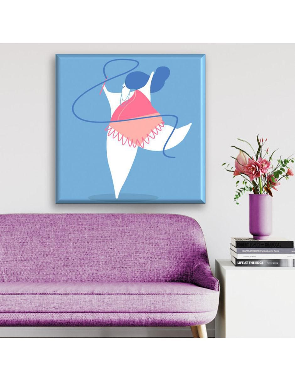 Cuadro decorativo Industria Grafica Ciento 23 Gimnasta ilustración
