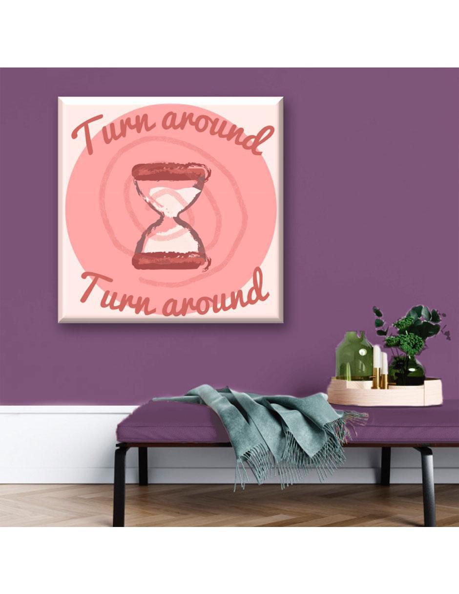 Cuadro decorativo Espiral rosa 5