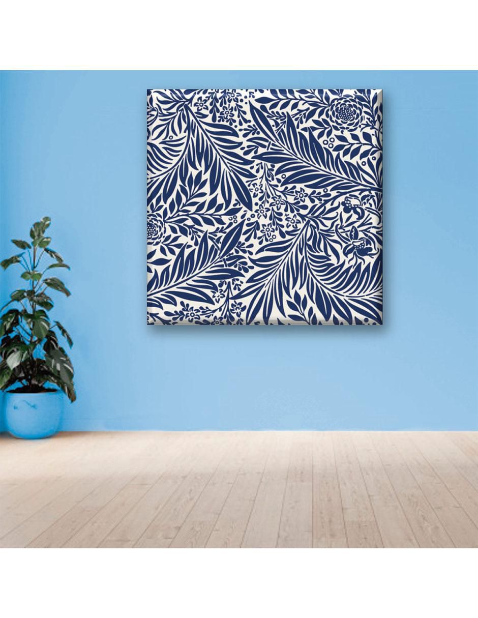 Cuadro decorativo Hojas azules 5