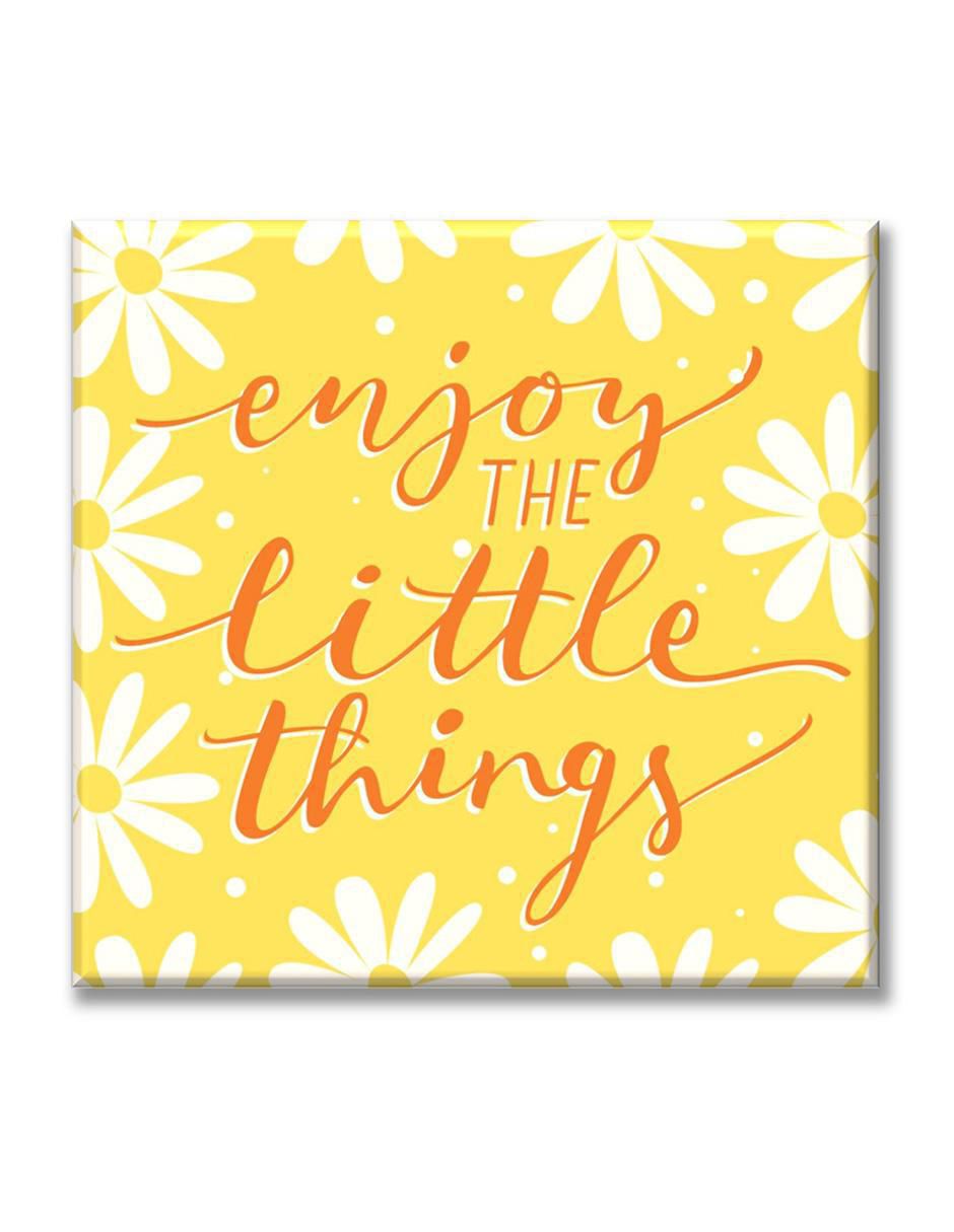 Cuadro decorativo Frase con margaritas 1