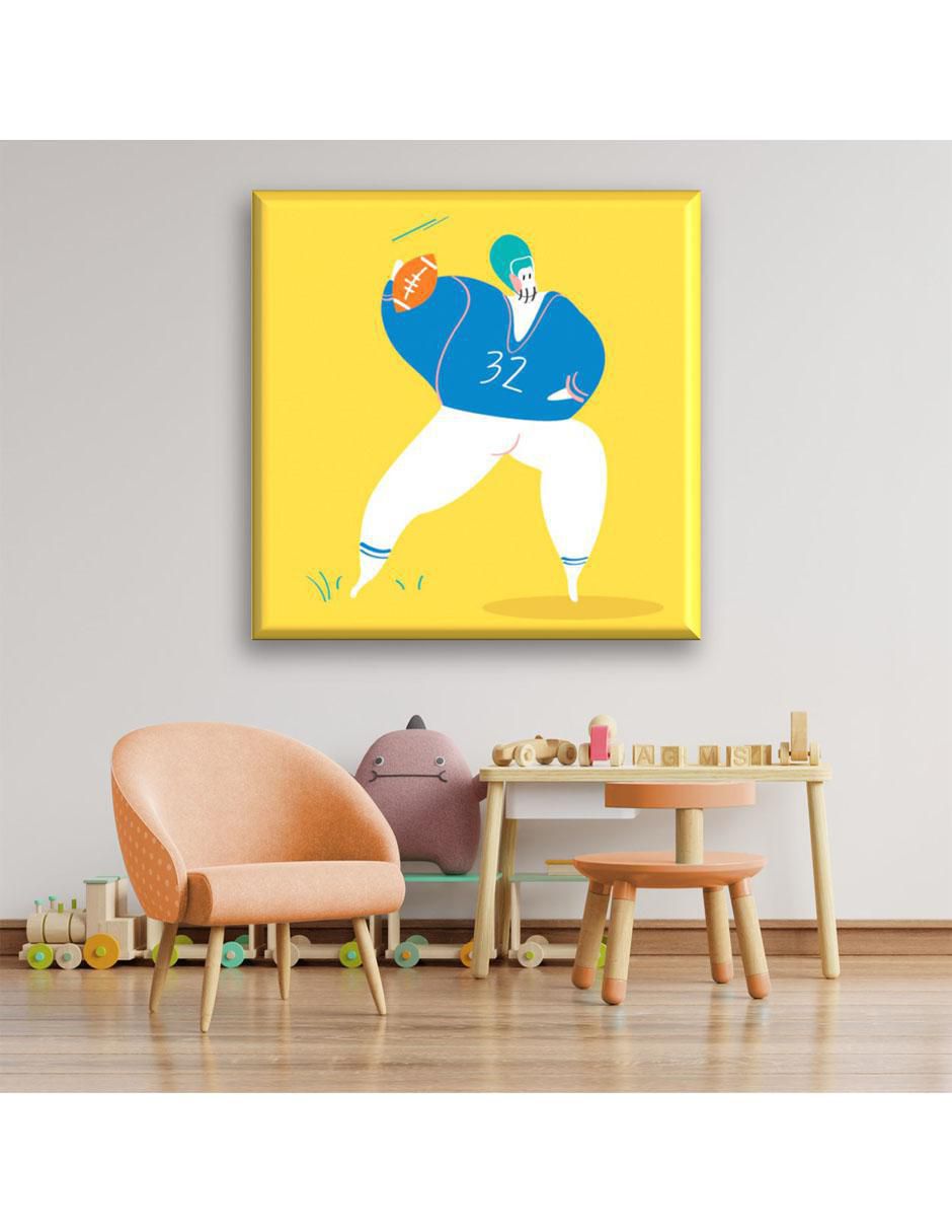 Cuadro decorativo Industria Grafica Ciento 23 Jugador de americano II