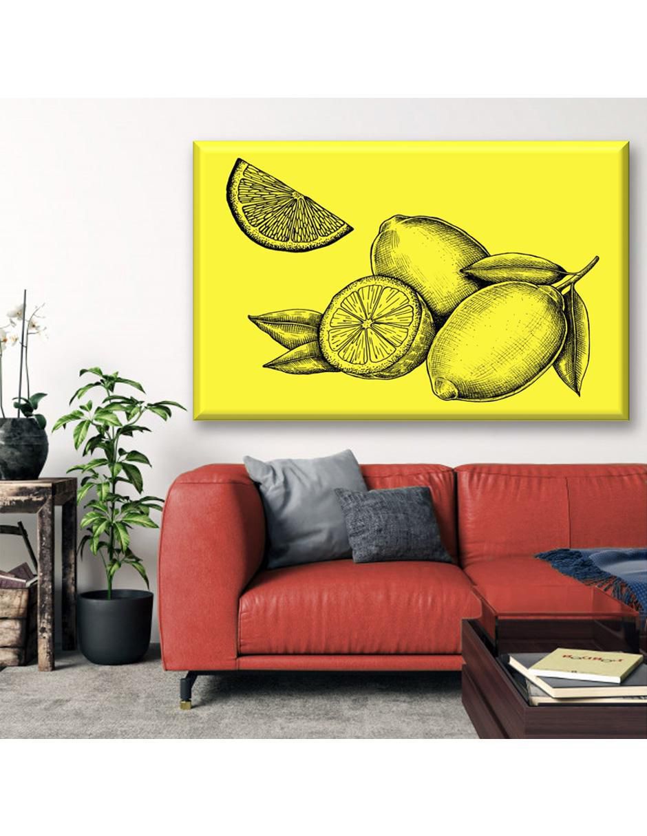 Cuadro decorativo Limones a lápiz 5