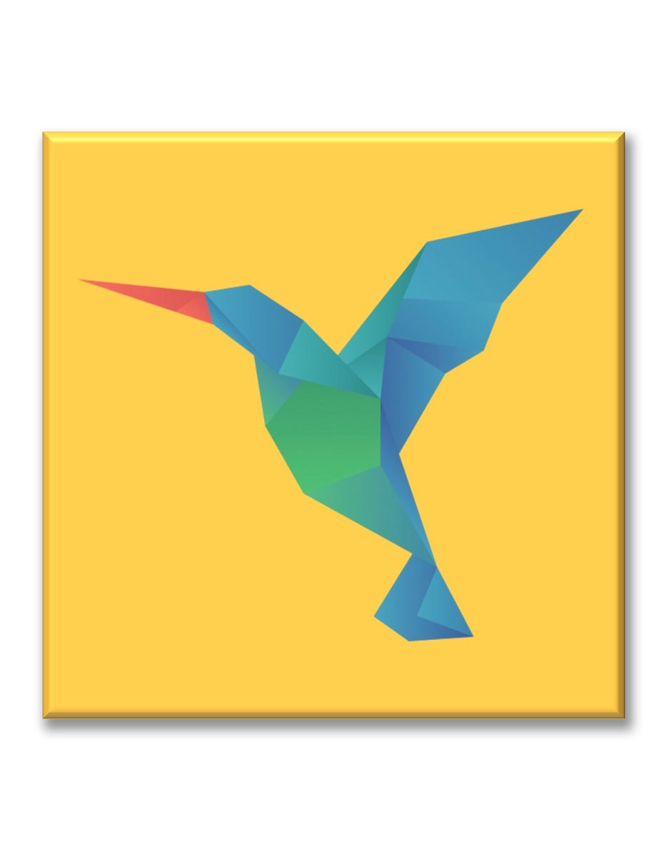 Cuadro decorativo Industria Grafica Ciento 23 Colibrí origami