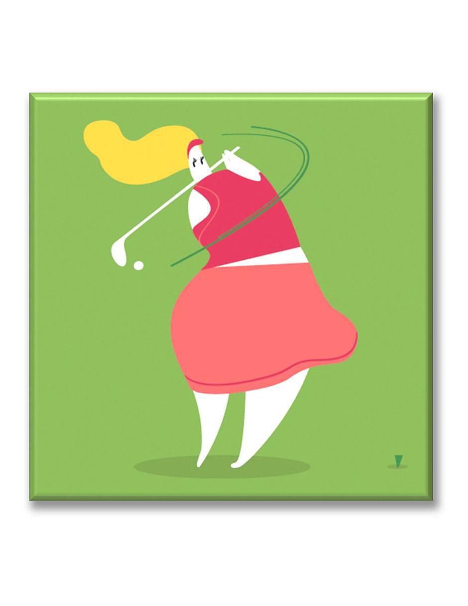 Cuadro decorativo Jugadora de golf 1