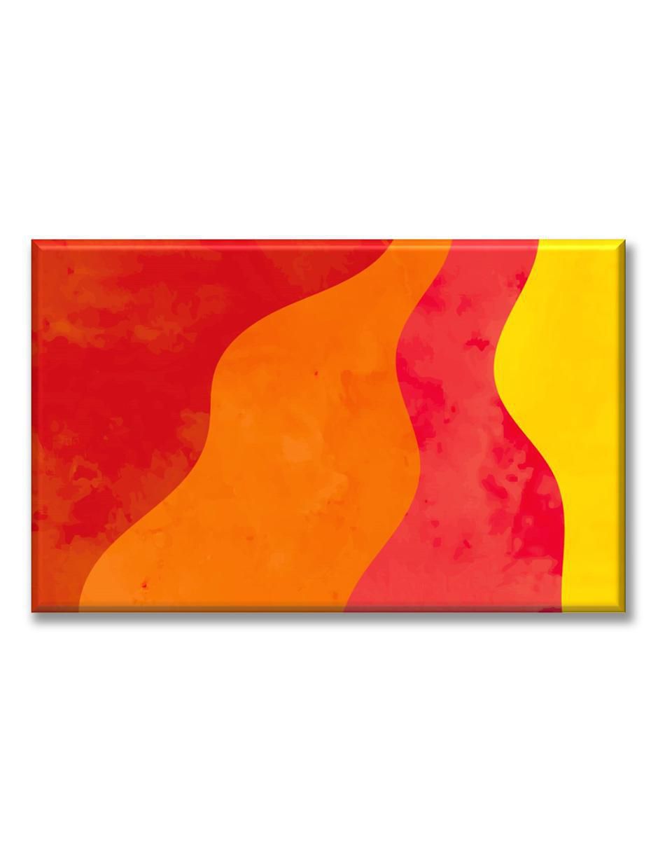Cuadro decorativo Ondas naranjas 1