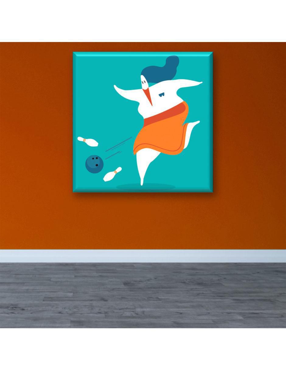 Cuadro decorativo Industria Grafica Ciento 23 Jugadora de boliche