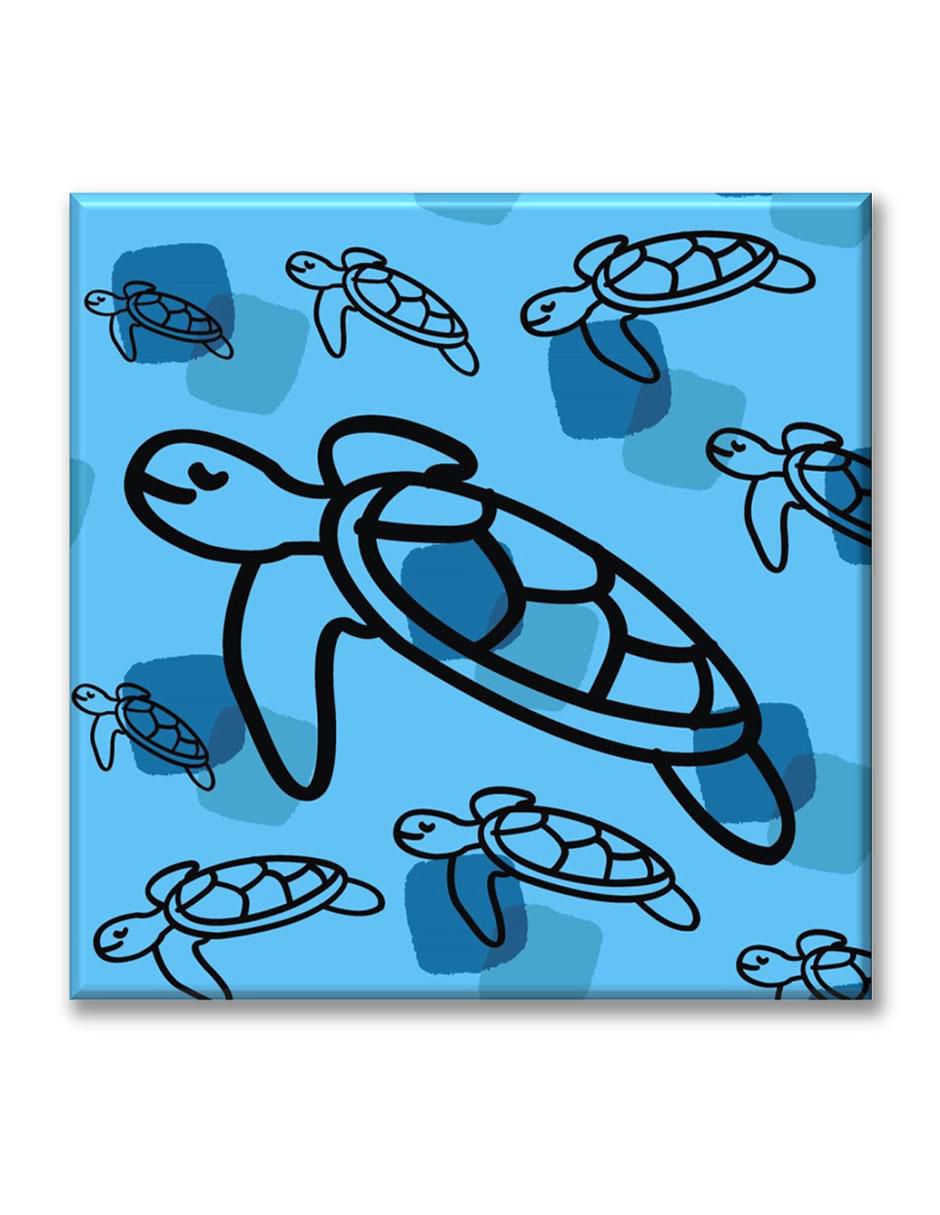 Cuadro decorativo Tortugas nadando 1