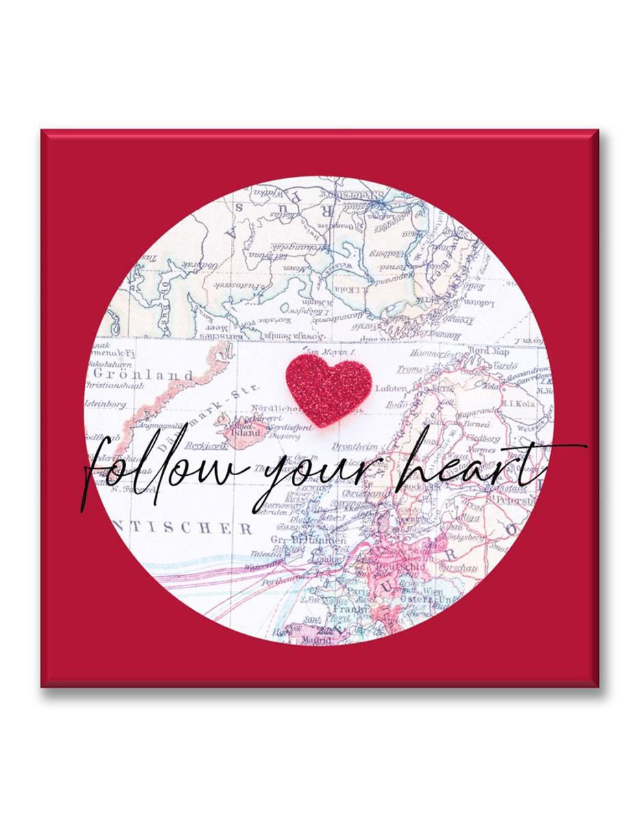 Cuadro decorativo Mapa corazón 1