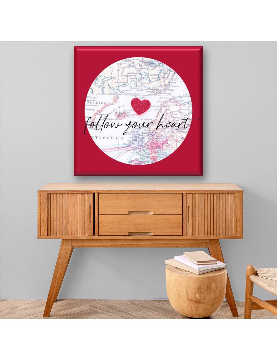 Cuadro decorativo Mapa corazón 5