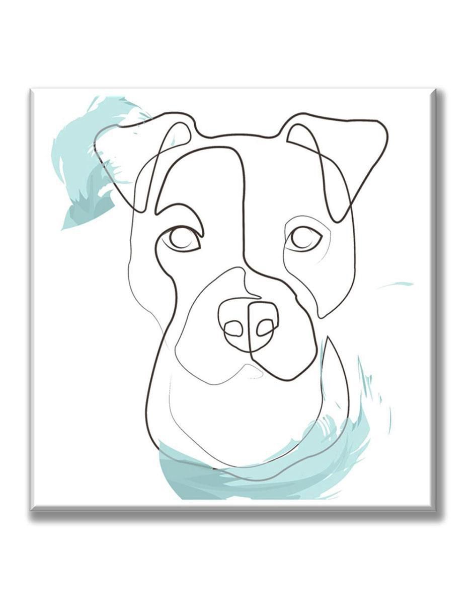 Cuadro decorativo Línea pitbull 1