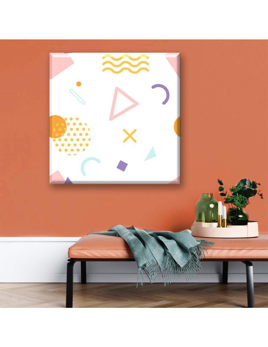Cuadro decorativo Figuras tonos pastel 5