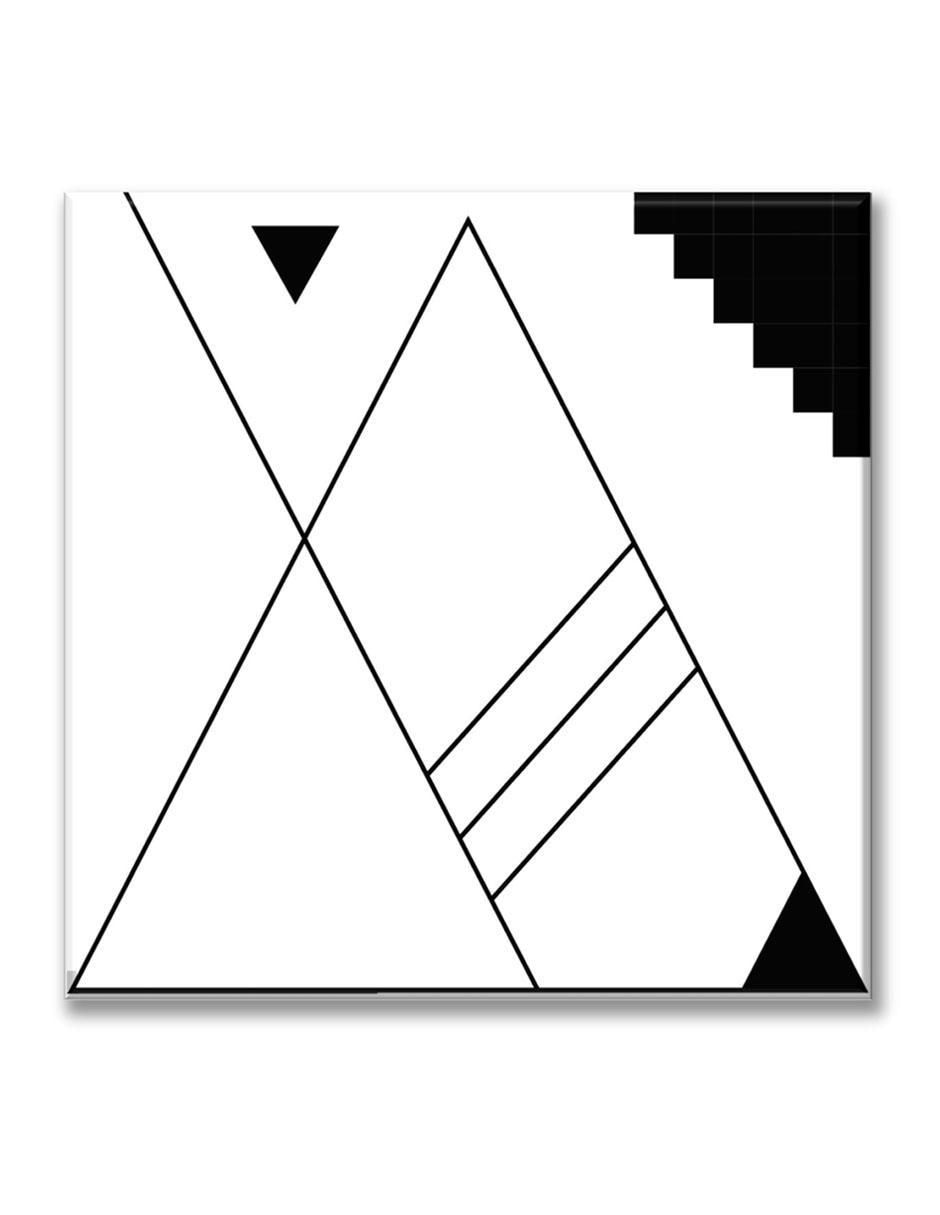 Cuadro decorativo Trazos de triángulo 1