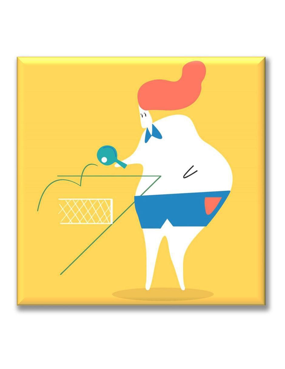 Cuadro decorativo Industria Grafica Ciento 23 Jugadora de ping pong