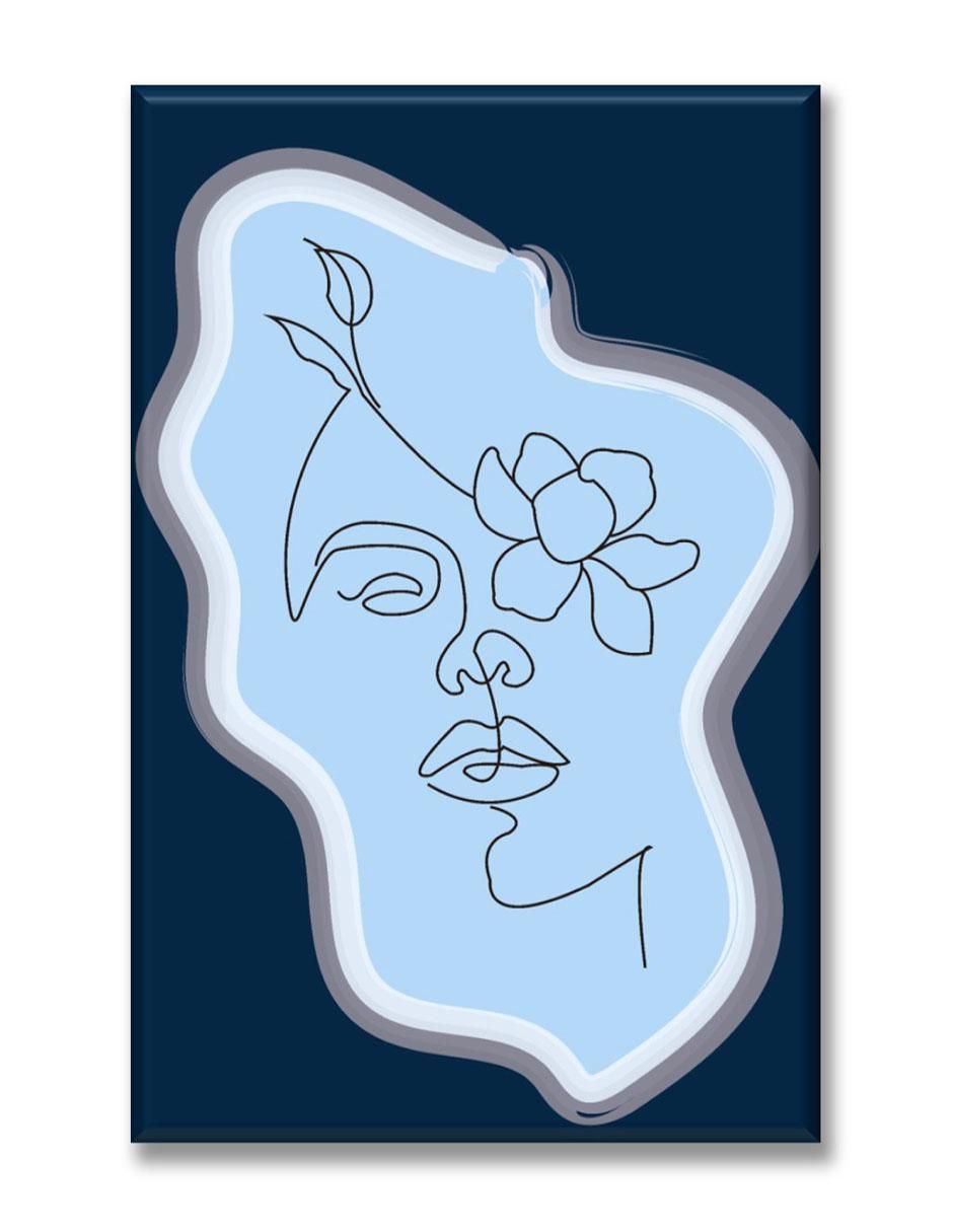 Cuadro decorativo Silueta de rostro 1