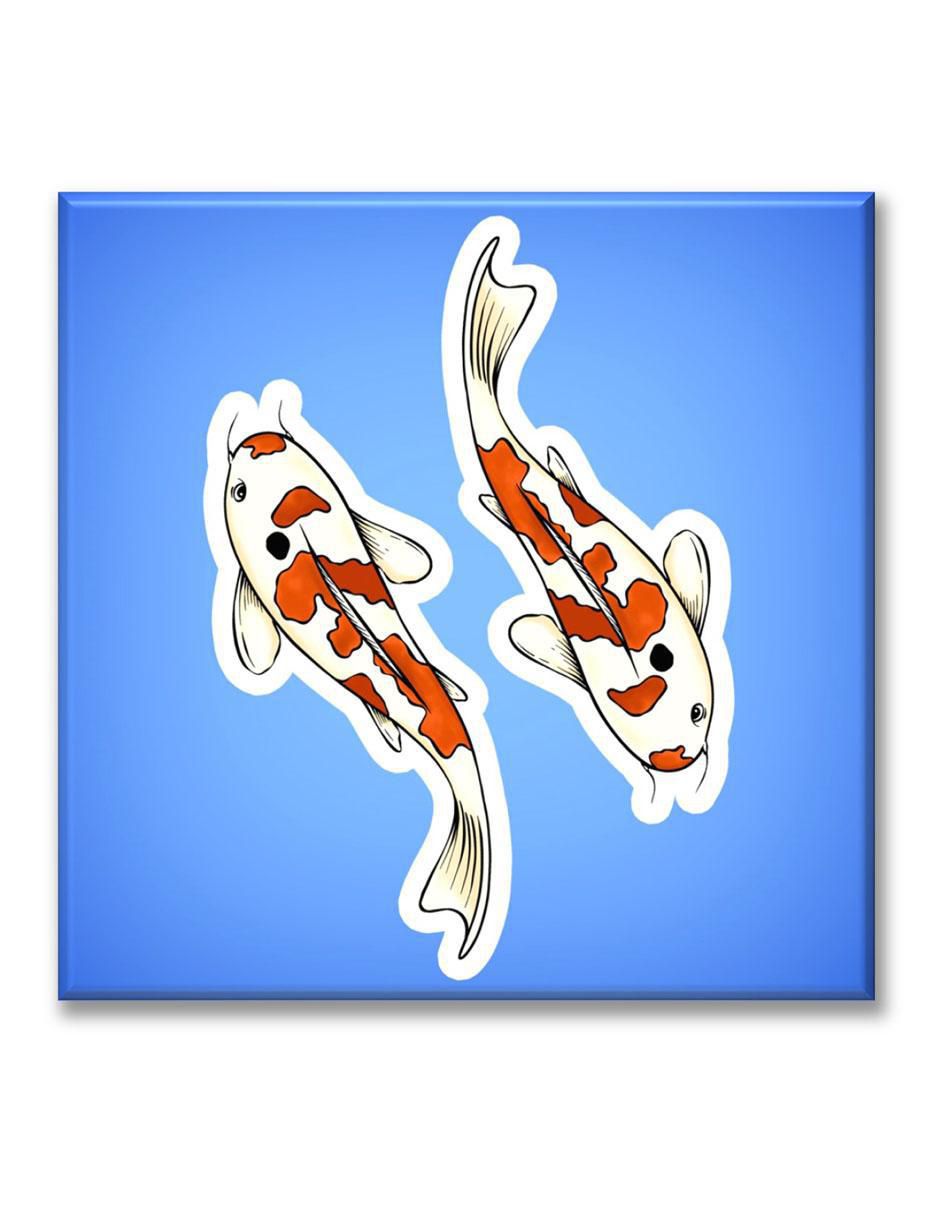 Cuadro decorativo Stickers peces koi 1