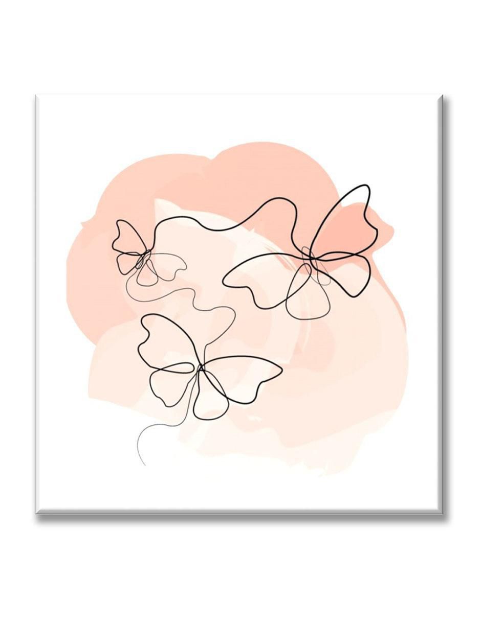 Cuadro decorativo Industria Grafica Ciento 23 Líneas mariposas