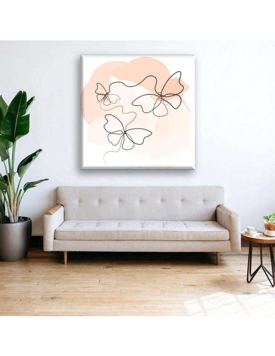 Cuadro decorativo Industria Grafica Ciento 23 Líneas mariposas