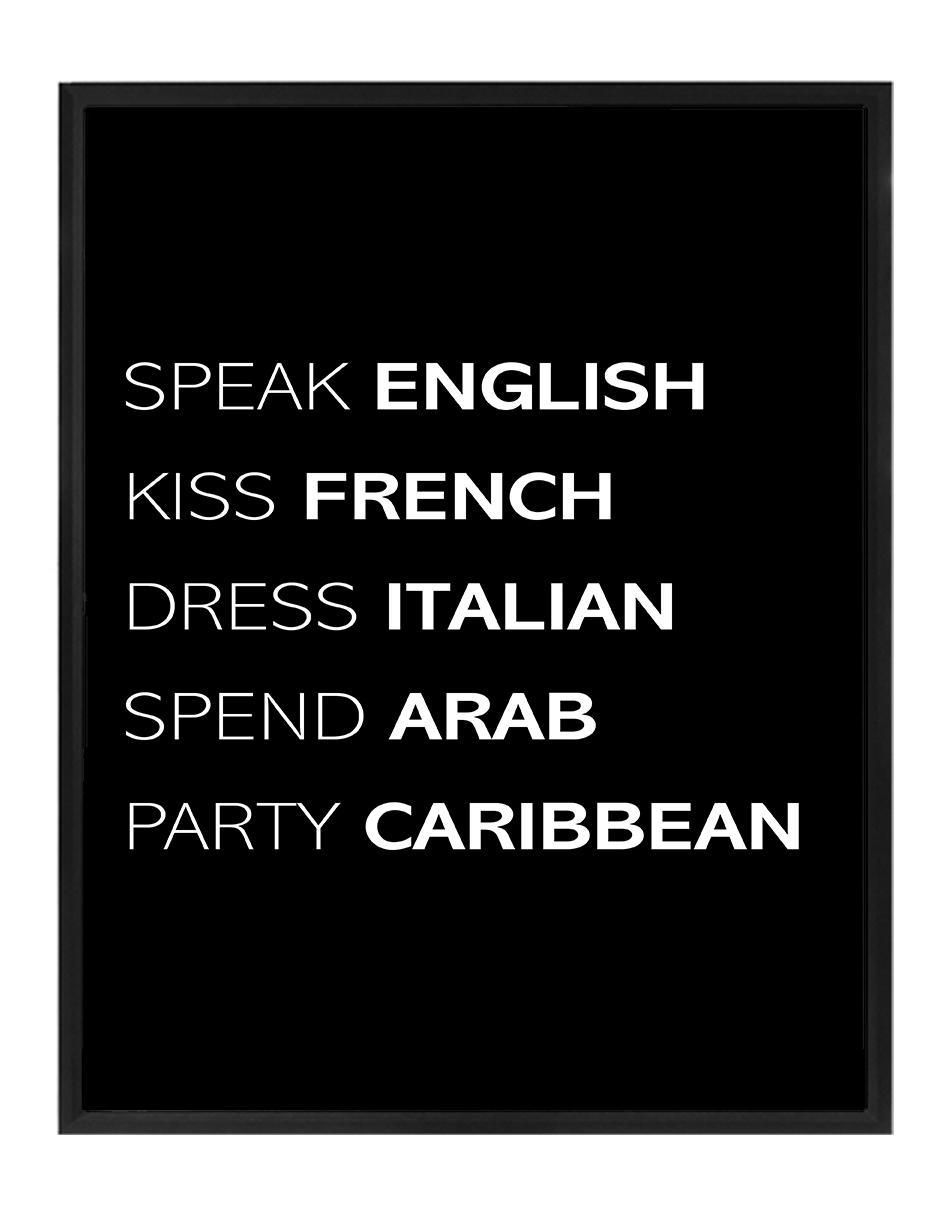 Cuadro decorativo Letras