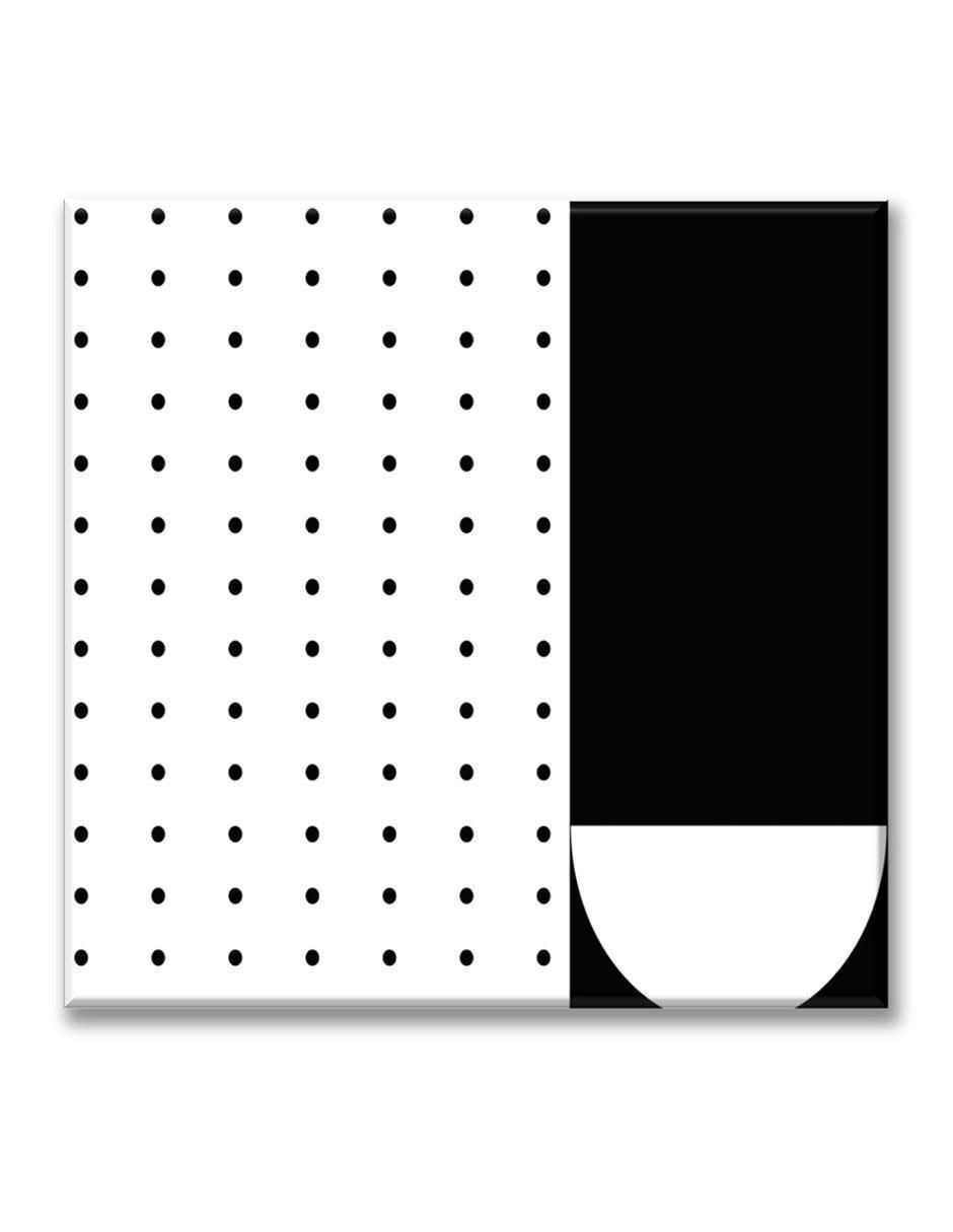 Cuadro decorativo Industria Grafica Ciento 23 Puntos blanco y negro