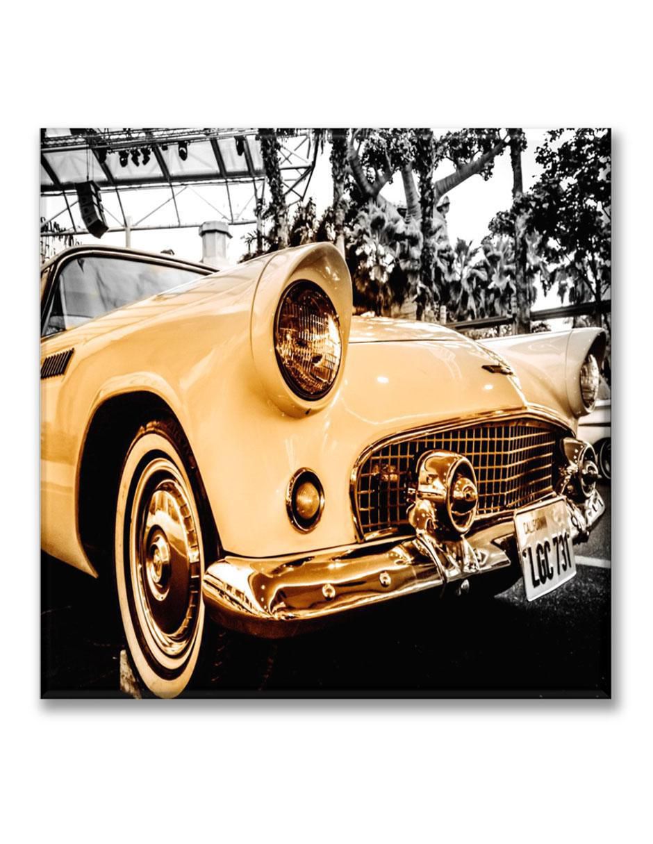 Cuadro decorativo Industria Grafica Ciento 23 Auto clásico amarillo