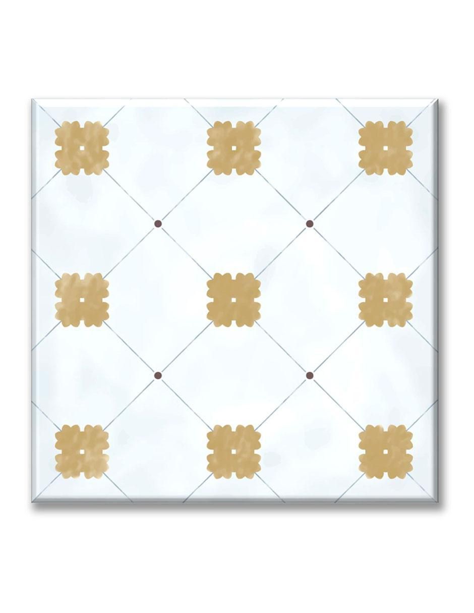 Cuadro decorativo Industria Grafica Ciento 23 Mosaico acqua con flores