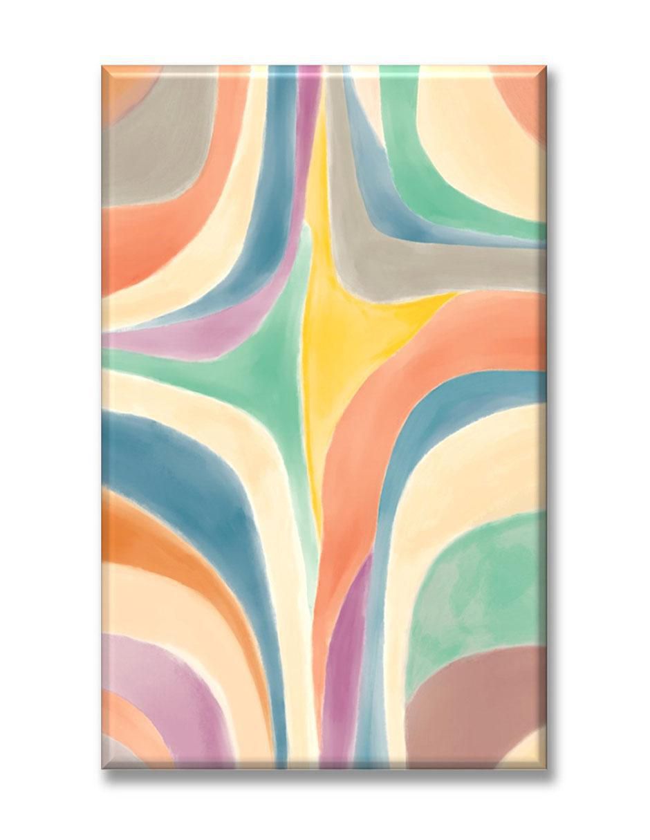 Cuadro decorativo Industria Grafica Ciento 23 Curvas de colores