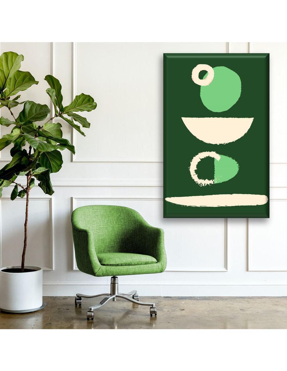 Cuadro decorativo Minimalismo verde 5