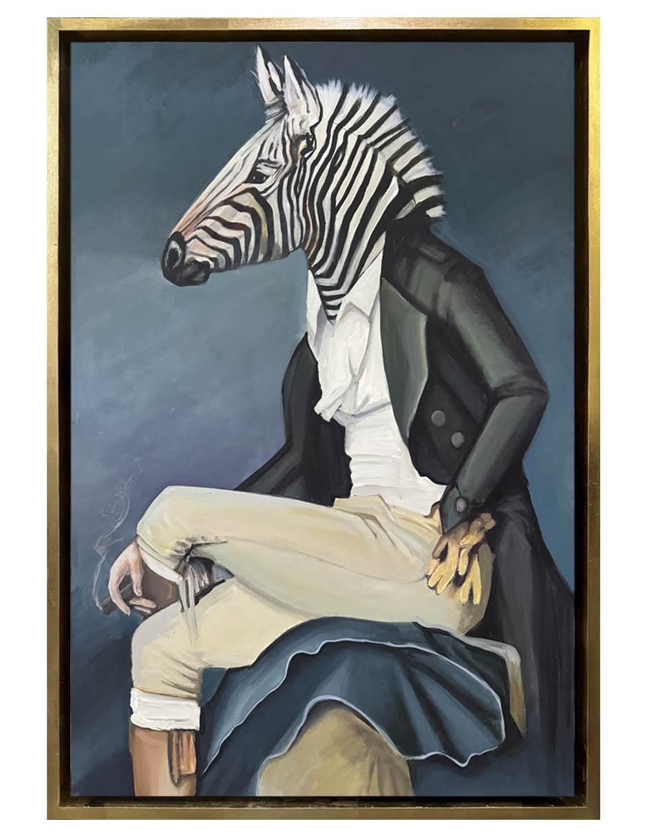 Pintura Lord Zebra técnica óleo Animalart Pintura Lord Zebra técnica óleo Animalart