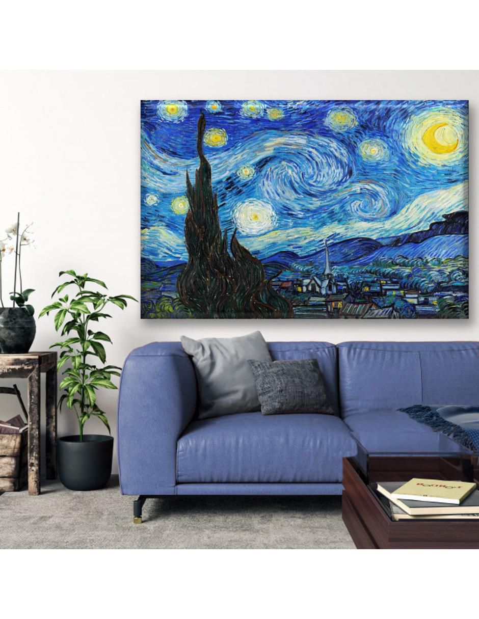 Cuadro decorativo Industria Grafica Ciento 23 Noche estrellada van gogh