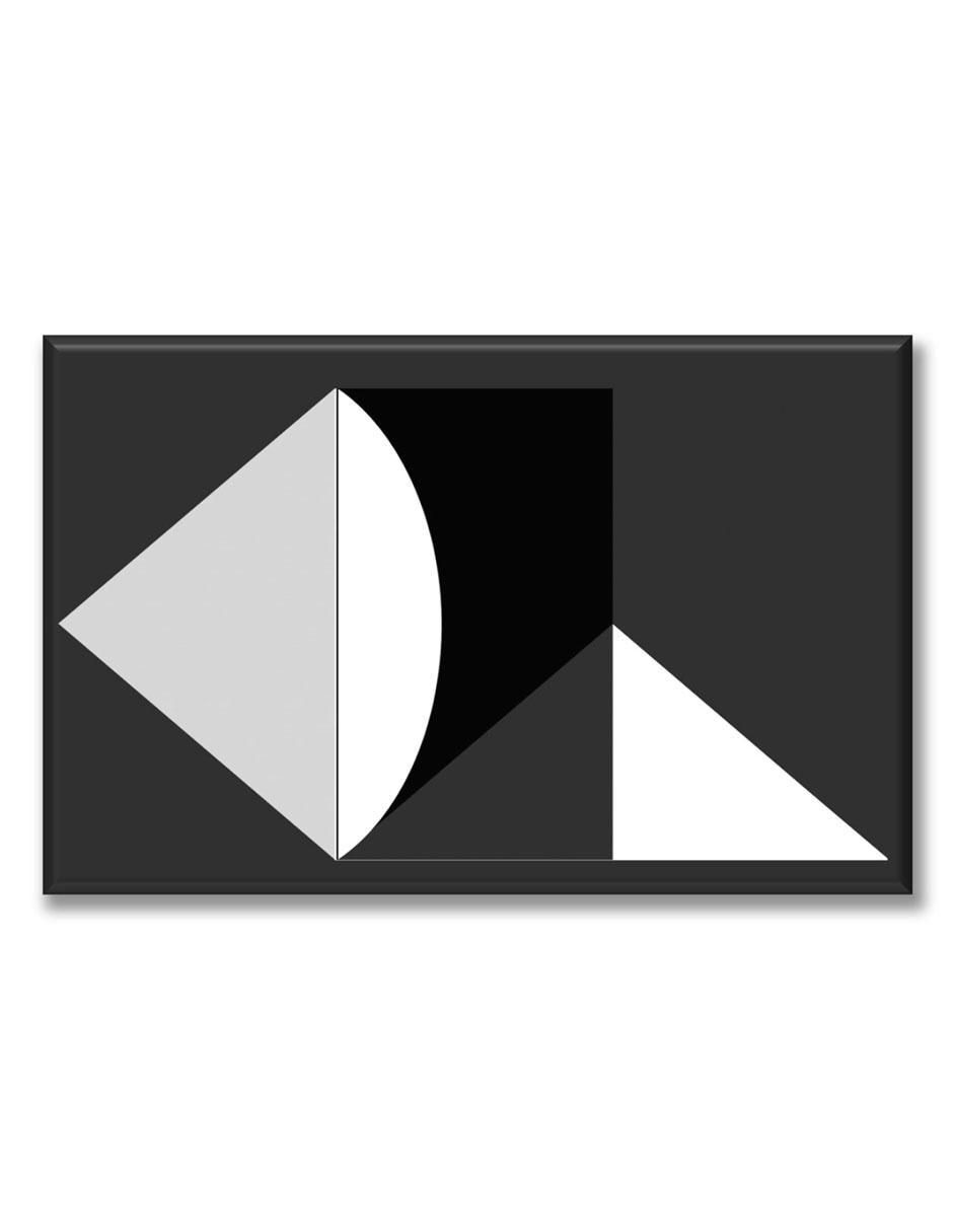 Cuadro decorativo Industria Grafica Ciento 23 Geométrico blanco y negro