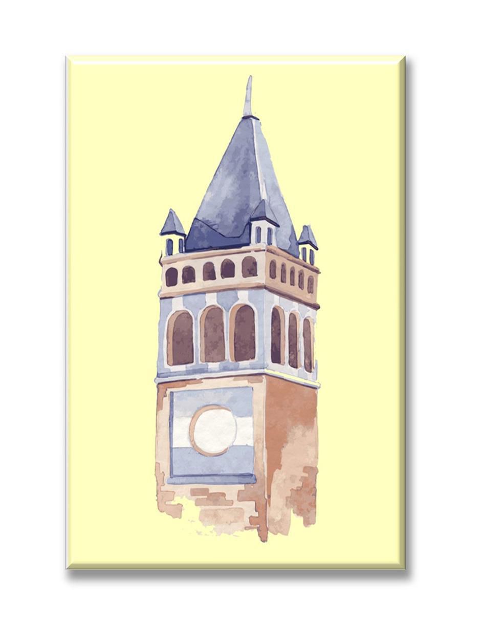 Cuadro decorativo Torre acuarela 1