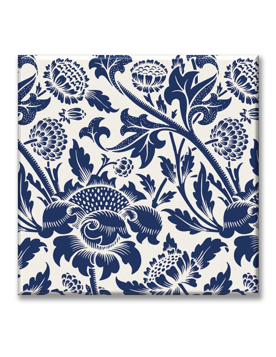 Cuadro decorativo Industria Grafica Ciento 23 Tapiz flores azules