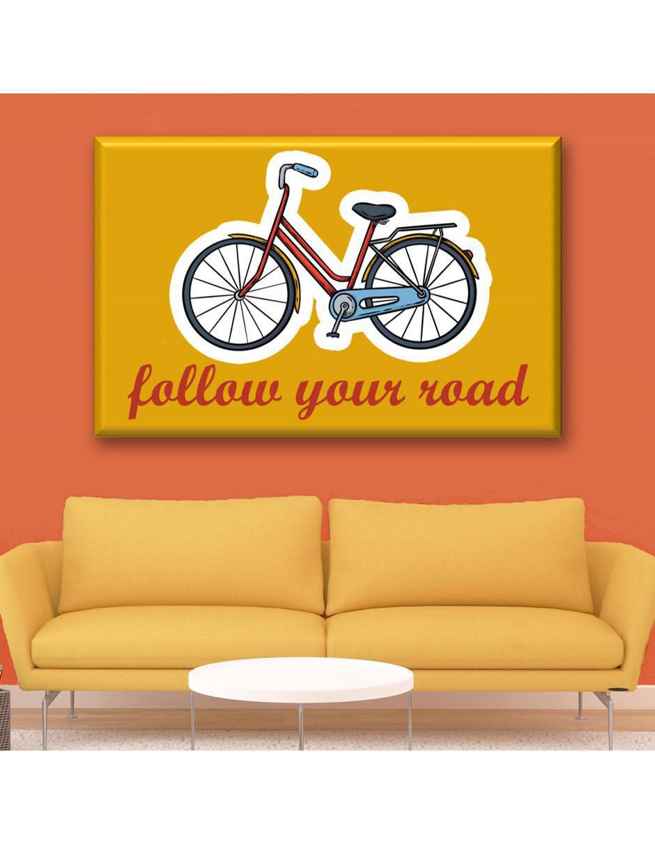Cuadro decorativo Bicicleta frase 5