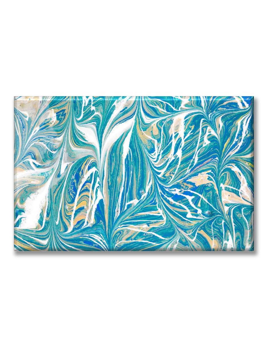 Cuadro decorativo Industria Grafica Ciento 23 Pinceladas azul