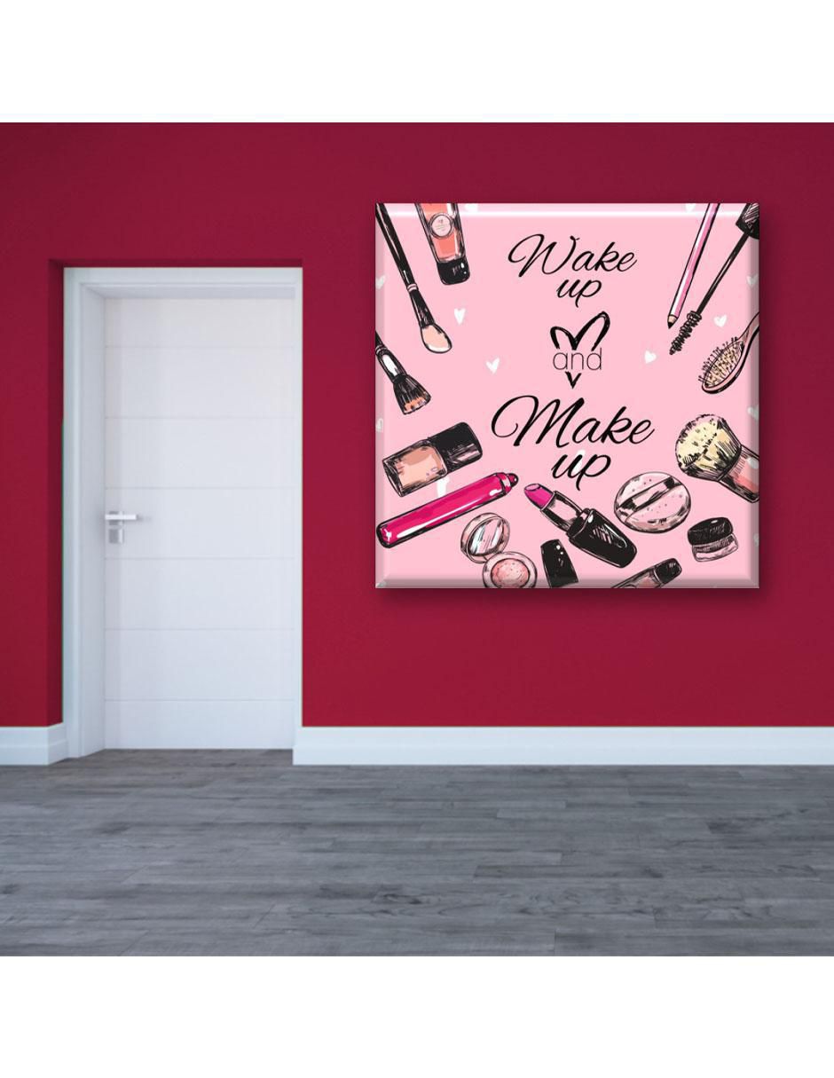 Cuadro decorativo Frase maquillaje 5