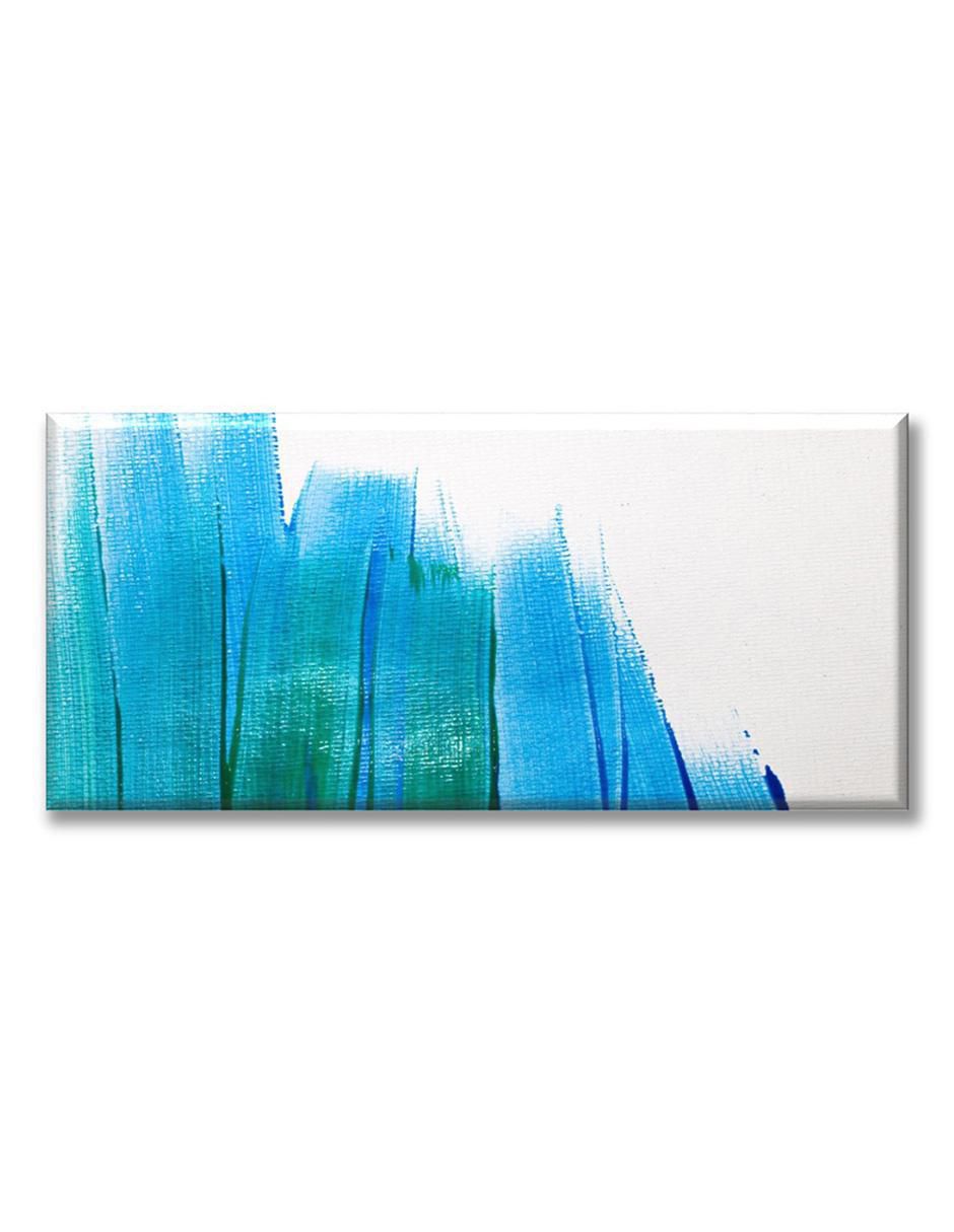 Cuadro decorativo Manchas de pincel azul 1