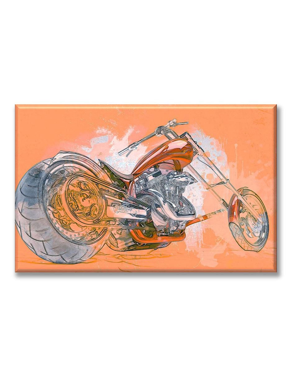 Cuadro decorativo Moto roja 1