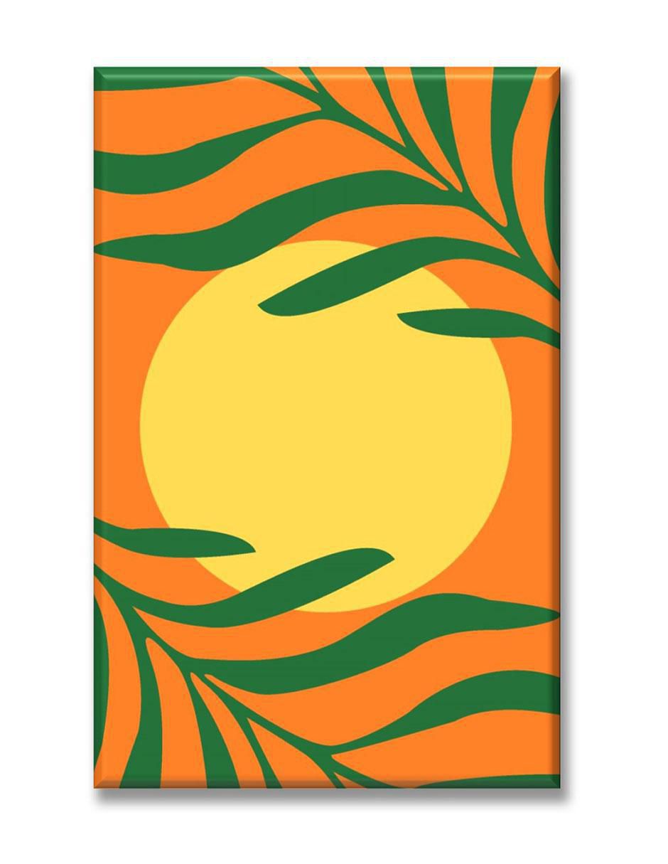 Cuadro decorativo Industria Grafica Ciento 23 Sol amarillo en plantas