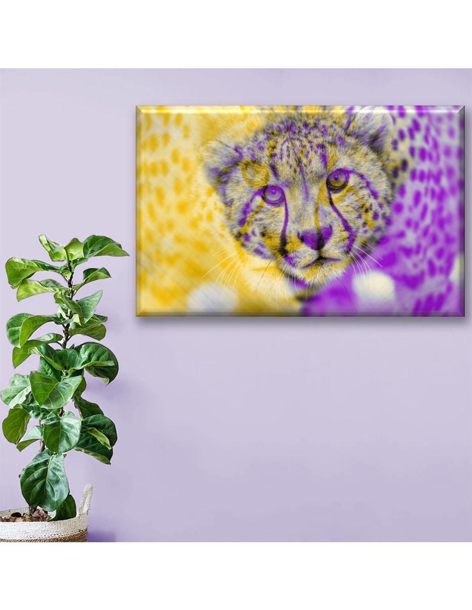 Cuadro decorativo Industria Grafica Ciento 23 Leopardo colores