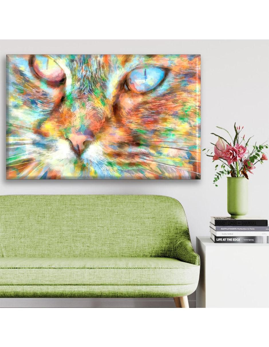 Cuadro decorativo Industria Grafica Ciento 23 Gato acuarela