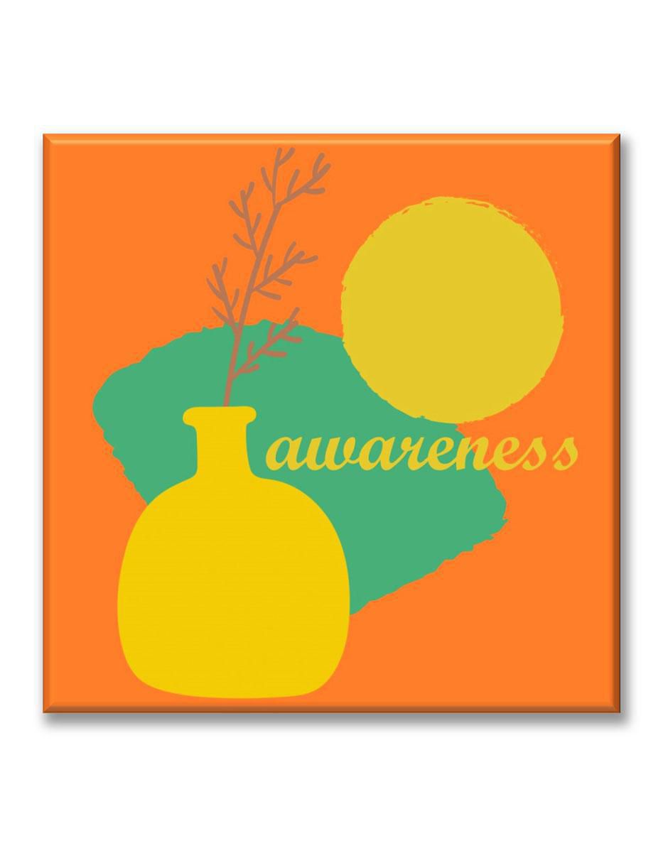 Cuadro decorativo Jarrón amarillo 1