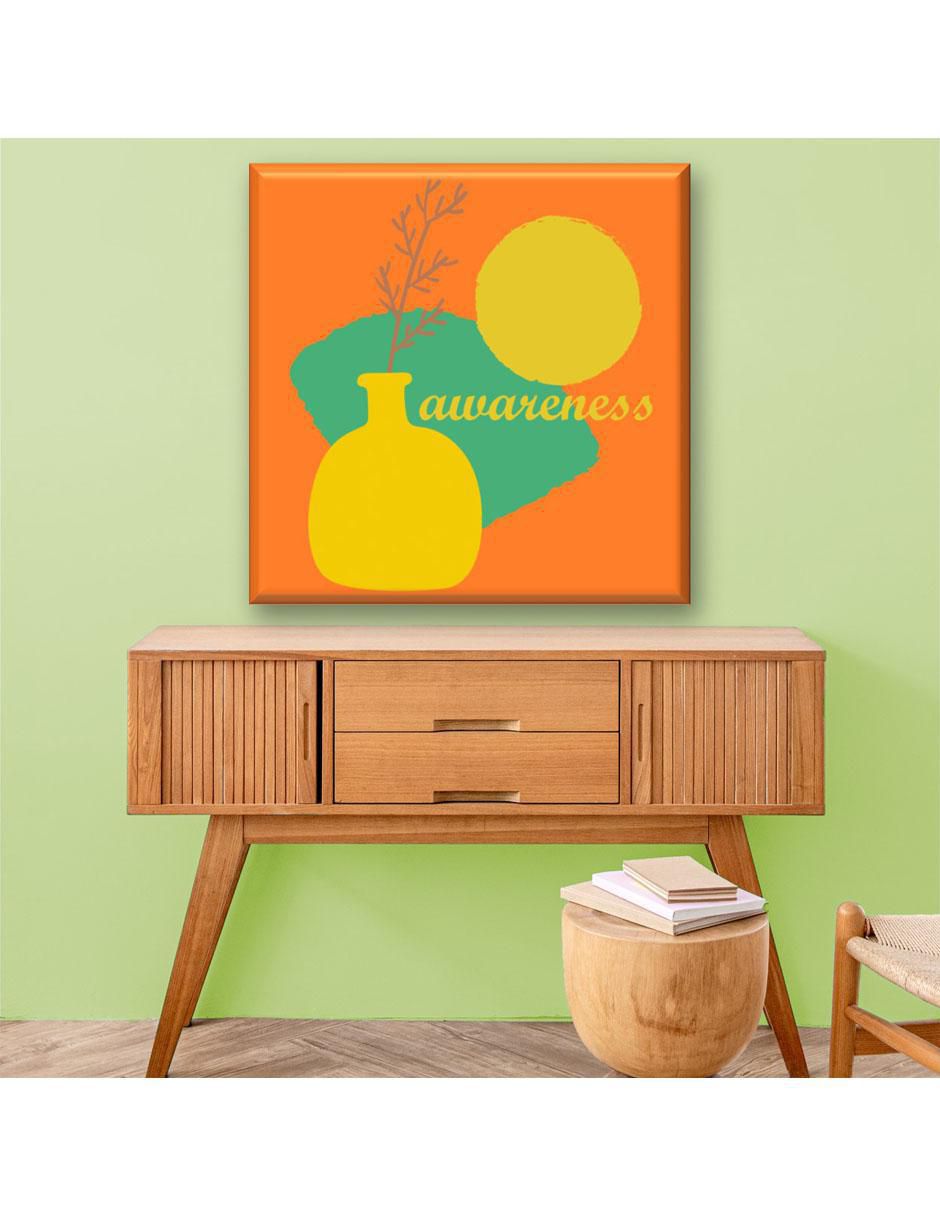 Cuadro decorativo Jarrón amarillo 5