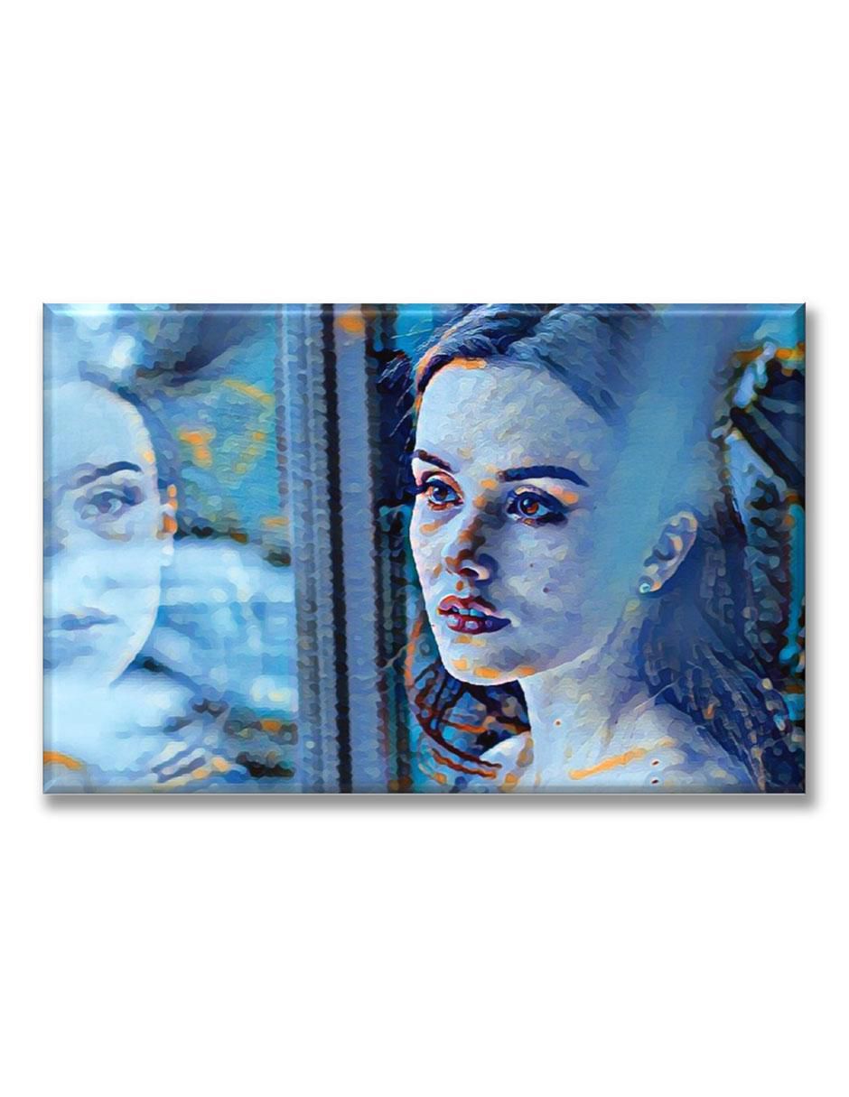 Cuadro decorativo Retrato azul 1