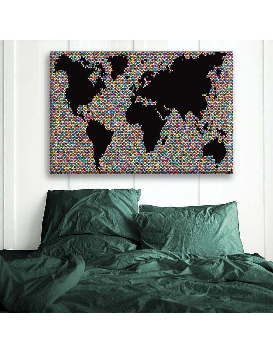 Cuadro decorativo Mapamundi 5