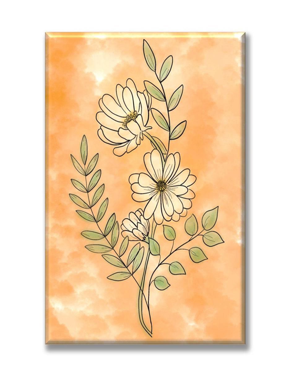 Cuadro decorativo Flores acuarela 1
